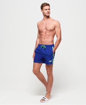 Superdry Beach Volley Férfi Fürdőruha Kék | LEUMO2147